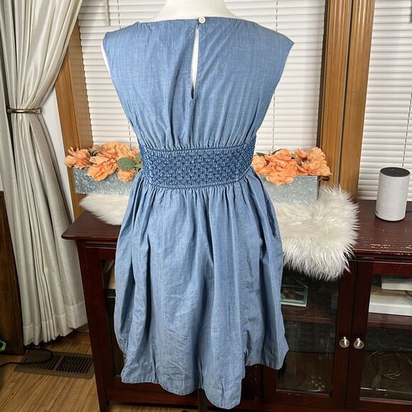Kate Spade Chambray Blair Dress with Smocking Size 0 - Picture 8 of 12
